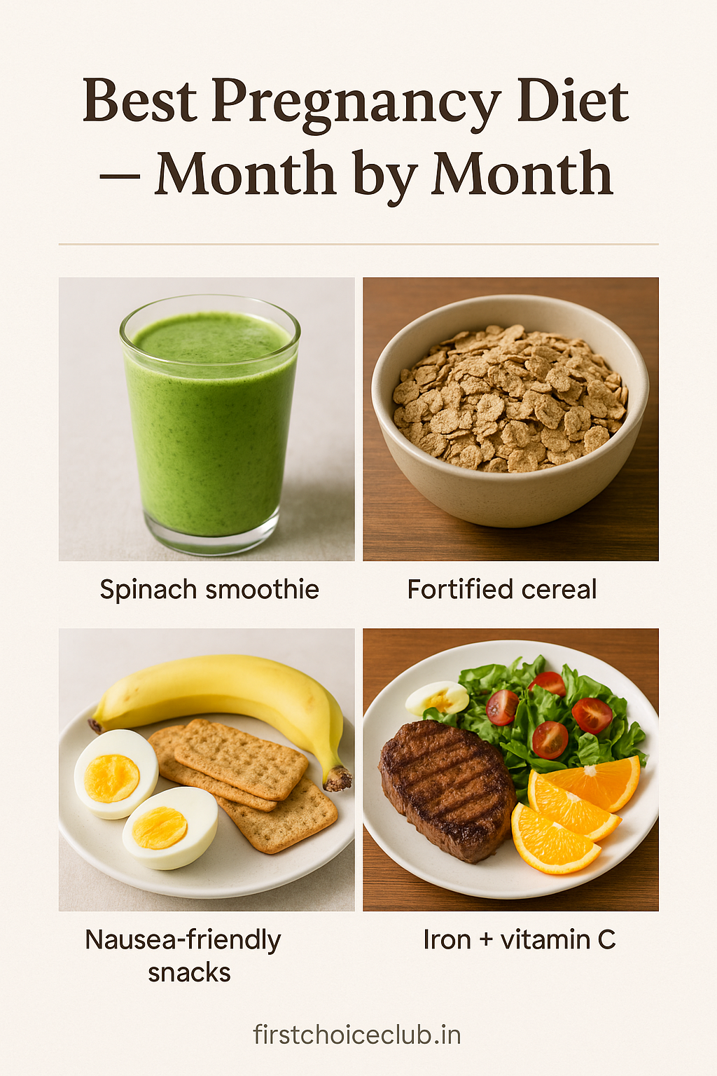Best Pregnancy Diet  Month by Month